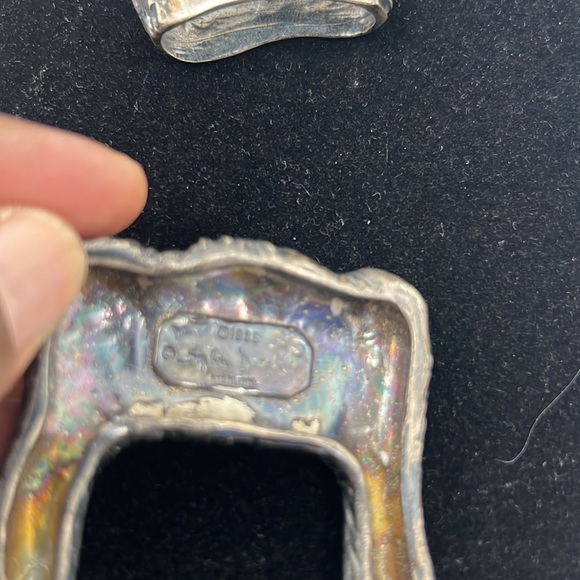 STEPHEN DWECK Signed STERLING SILVER BELT BUCKLE 108oz - Picture 4 of 9